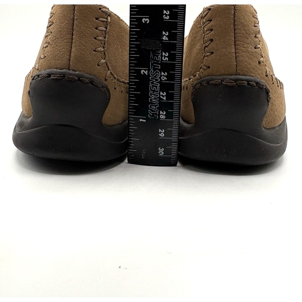 AEROSOLES Ivory Tree Loafers Women's Size 8 Tan Nubuck Leather Slip On Shoes - Picture 7 of 10